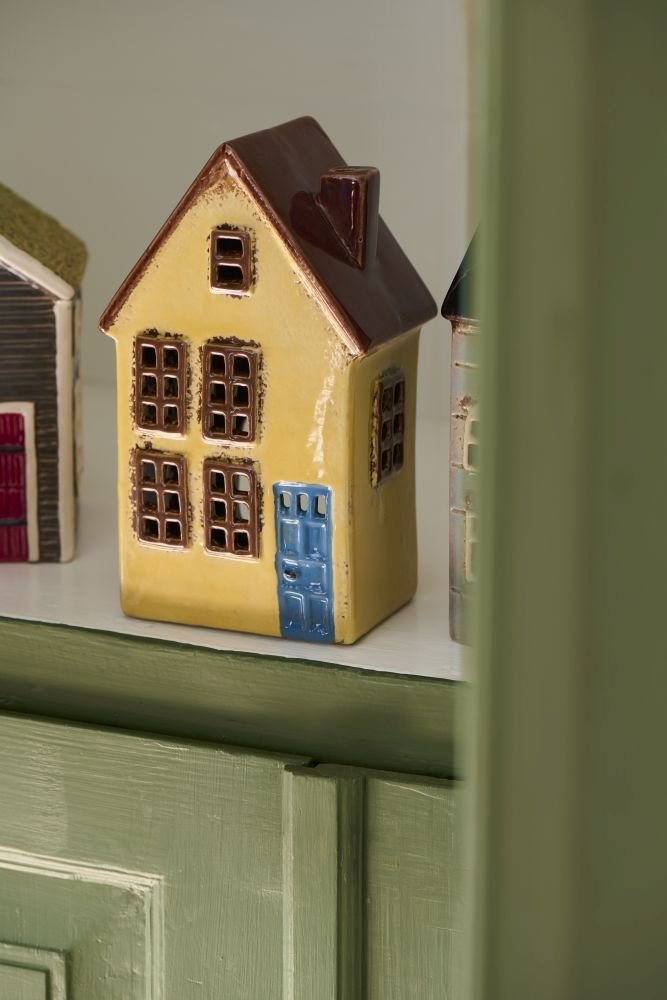 Ib Laursen Nyhavn Lyshus H19 cm, Gul/Bl�