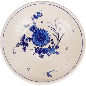 Ib Laursen Avignon Dekoschale 41 cm, Weiß/Blau