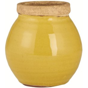 Ib Laursen Avignon Vaas H13,5 cm, Mosterd/Natuurlijk