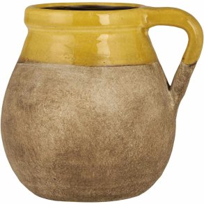 Ib Laursen Avignon Vaas H13,5 cm, Natuurlijk/Mosterd