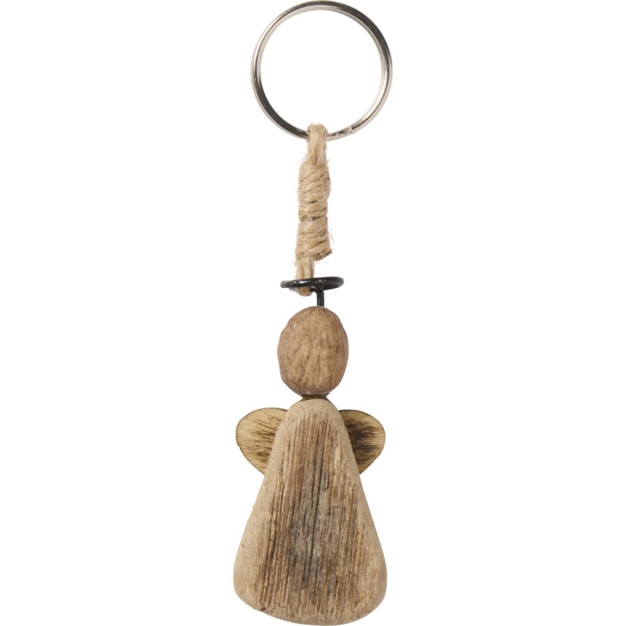 Ib Laursen N�glering m. Engel 10 cm, Tr�