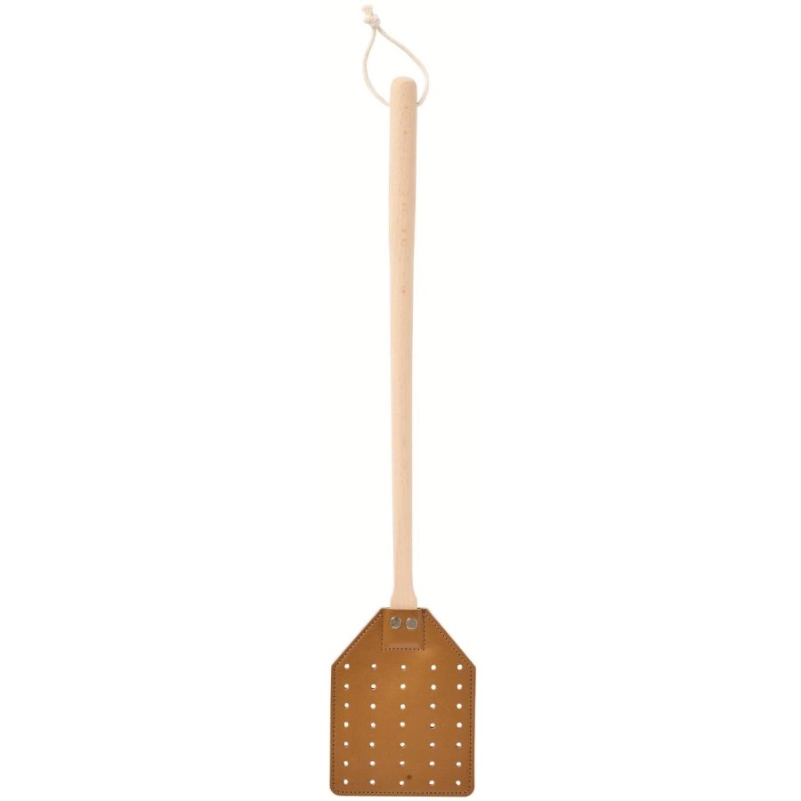 Ib Laursen Fliegenklatsche H49,5 cm, Buche/Leder