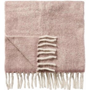 Ib Laursen Decke 130x170 cm, Mauve Melange/Off White