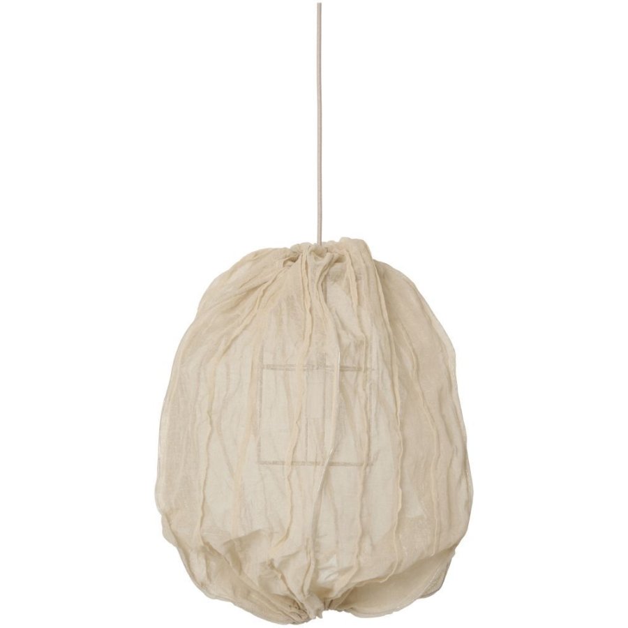 Ib Laursen Halo H�ngelampe Formbar H65 cm, Leinenfarben