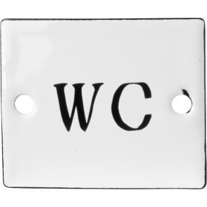 Ib Laursen WC Bordje 6x5 cm