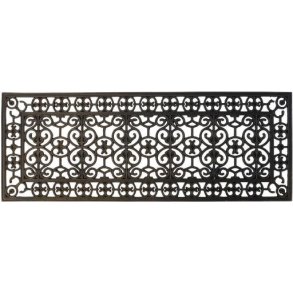 Ib Laursen Dørmåtte Filigran 45x120 cm, Sort
