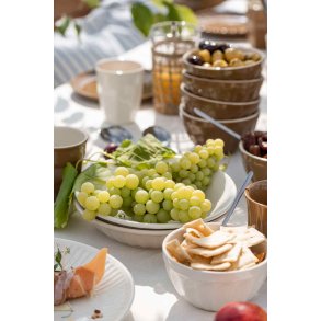 Ib Laursen Mynte Dyb Tallerken 21 cm, Pure White