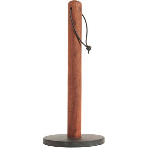 Ib Laursen K�kkenrulleholder H33 cm, Akacie/Sten
