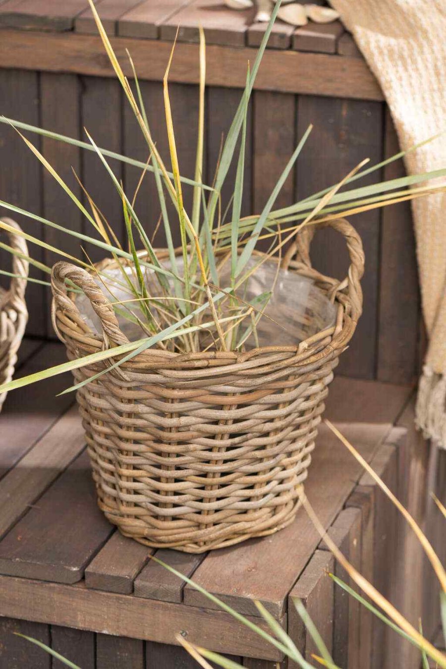 Ib Laursen Korb H36 cm, Rattan