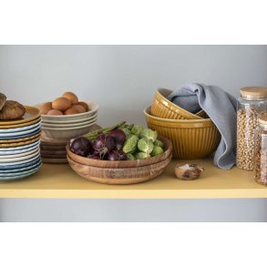 Ib Laursen Mynte Dyb Tallerken 21 cm, Butter Cream