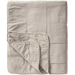 Ib Laursen Vintage Quilt Sengetæppe 240x240 cm, Ash Grey