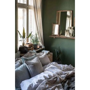 Ib Laursen Vintage Quilt Sengetæppe 240x240 cm, Thunder Grey