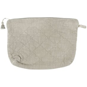 Ib Laursen Toilettaske Quiltet 28x18 cm, Linen