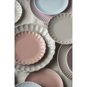 Ib Laursen Mynte Tallerken Blomst 19,5 cm, Coral Almond