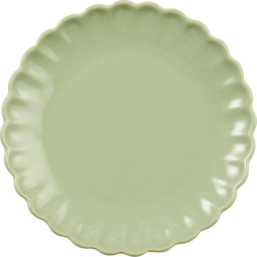 Ib Laursen Mynte Tallerken Blomst 19,5 cm, Wasabi