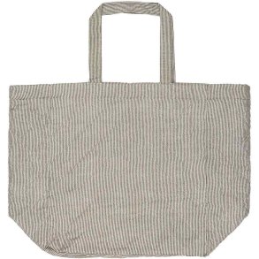 Ib Laursen Taske 25x40 cm, Hvid/Mrkegr