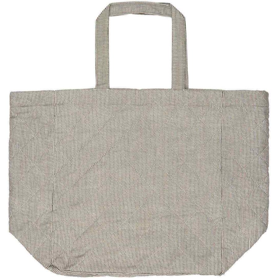 Ib Laursen Tasche 25x40 cm, Wei/Dunkelgrau