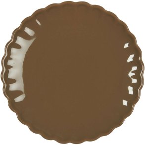 Ib Laursen Mynte Tallerken Blomst 19,5 cm, Hazelnut