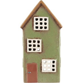 Ib Laursen Nyhavn Lyshus H21,5 cm, Grn/Brun