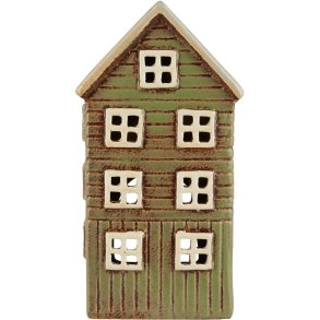 Ib Laursen Thorshavn Lyshus H20 cm, Grn/Rd