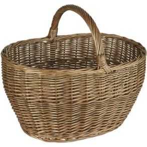 Ib Laursen Indkbskurv m. Hank H37 cm, Natur