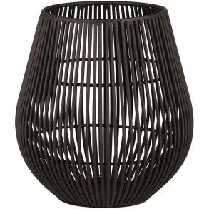 Ib Laursen Helsinki Hurricane Lanterne H16,5 cm, Sort