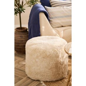 Ib Laursen Puf Ø45 cm, Creme