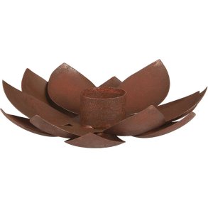 Ib Laursen Lotus Lysestage H4 cm, Rust