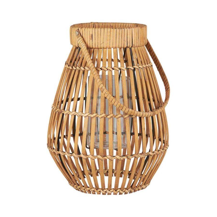 Ib Laursen Laterne H31 cm, Rattan/Bambus