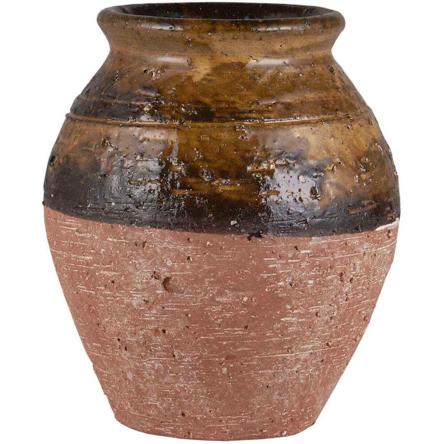 Ib Laursen Avignon Vase H16,5 cm, Braun