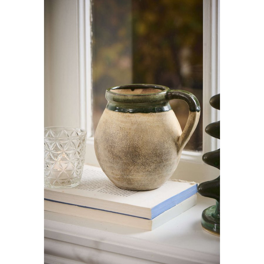 Ib Laursen Avignon Vase H13,5 cm, Natur/Grn