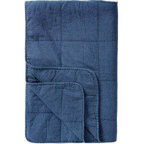 Ib Laursen Vintage Steppdecke 130x180 cm, Indigo
