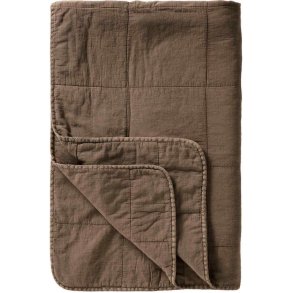 Ib Laursen Vintage Steppdecke 130x180 cm, Schokolade