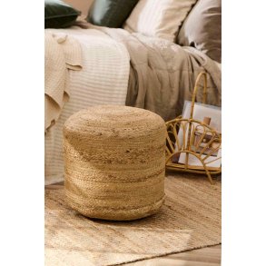 Ib Laursen Puf Ø40 cm, Jute