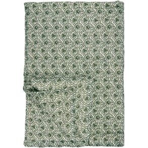 Ib Laursen Ane Decke 130x170 cm, Wei/Myrtengrn