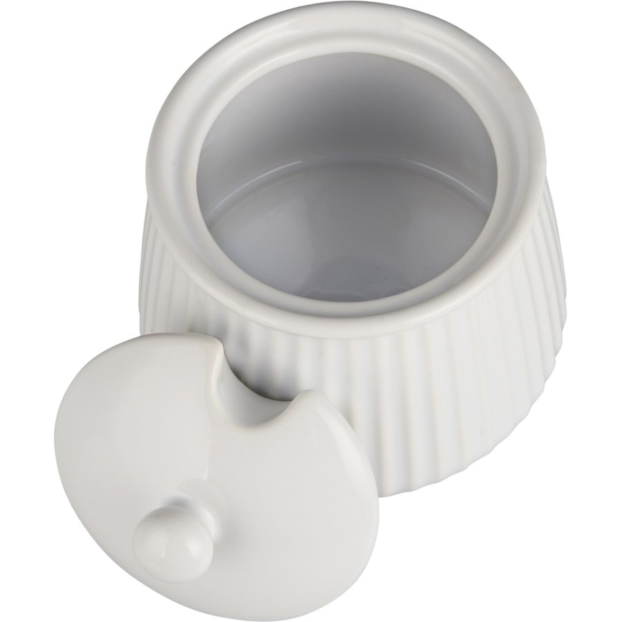 Ib Laursen Mynte Zuckerdose 9,3 cm, Reines Wei
