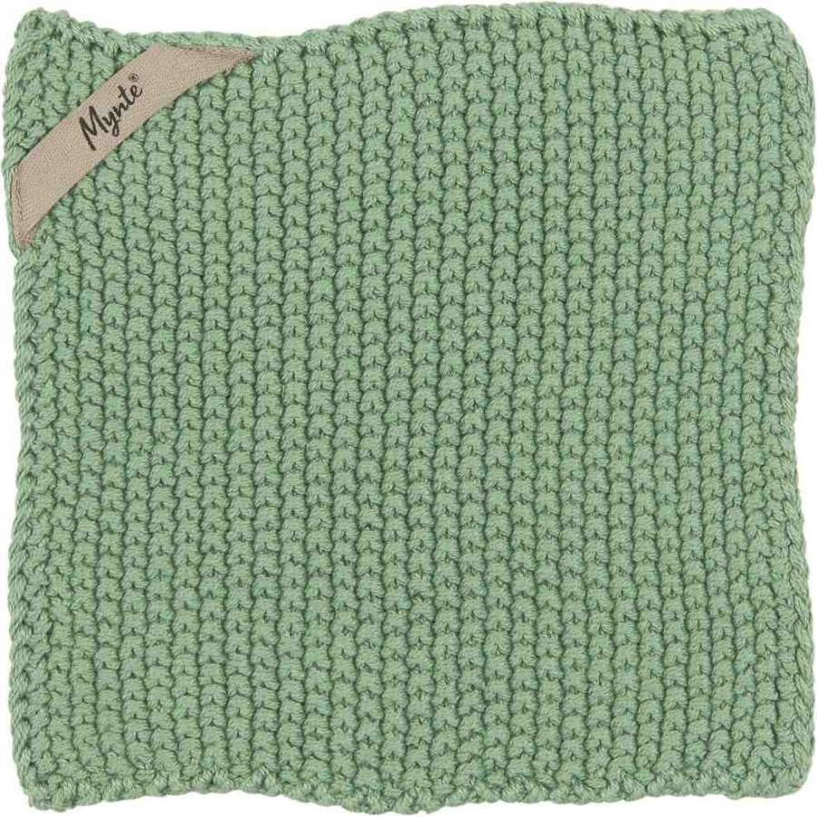 Ib Laursen Mynte Strikket Grydelap 22x22 cm, Wasabi