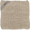 Ib Laursen Mynte Strikket Grydelap 22x22 cm, Natur