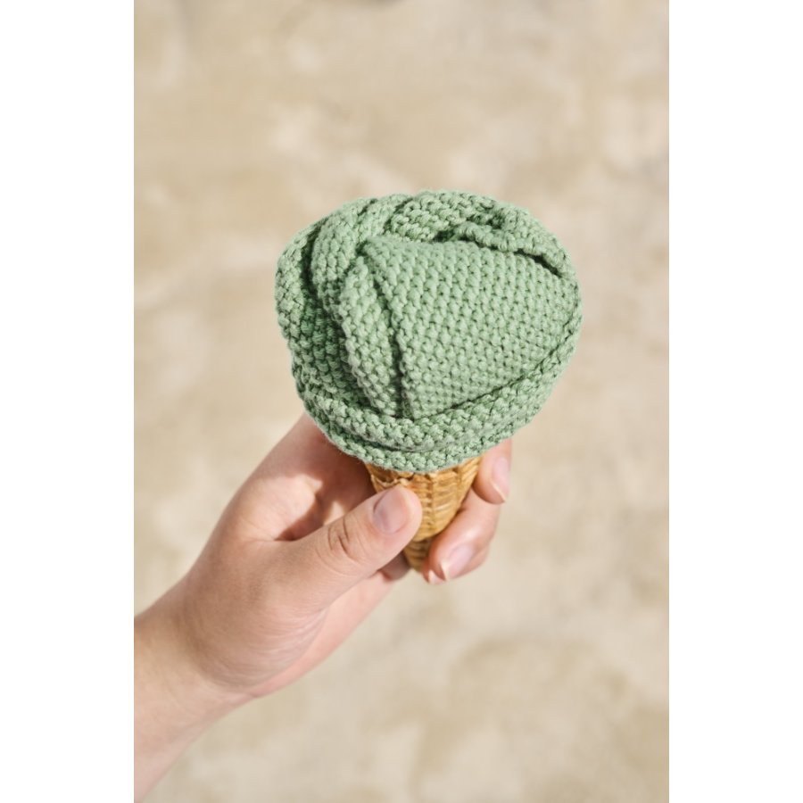 Ib Laursen Mynte Strikket Karklud 25x25 cm, Wasabi