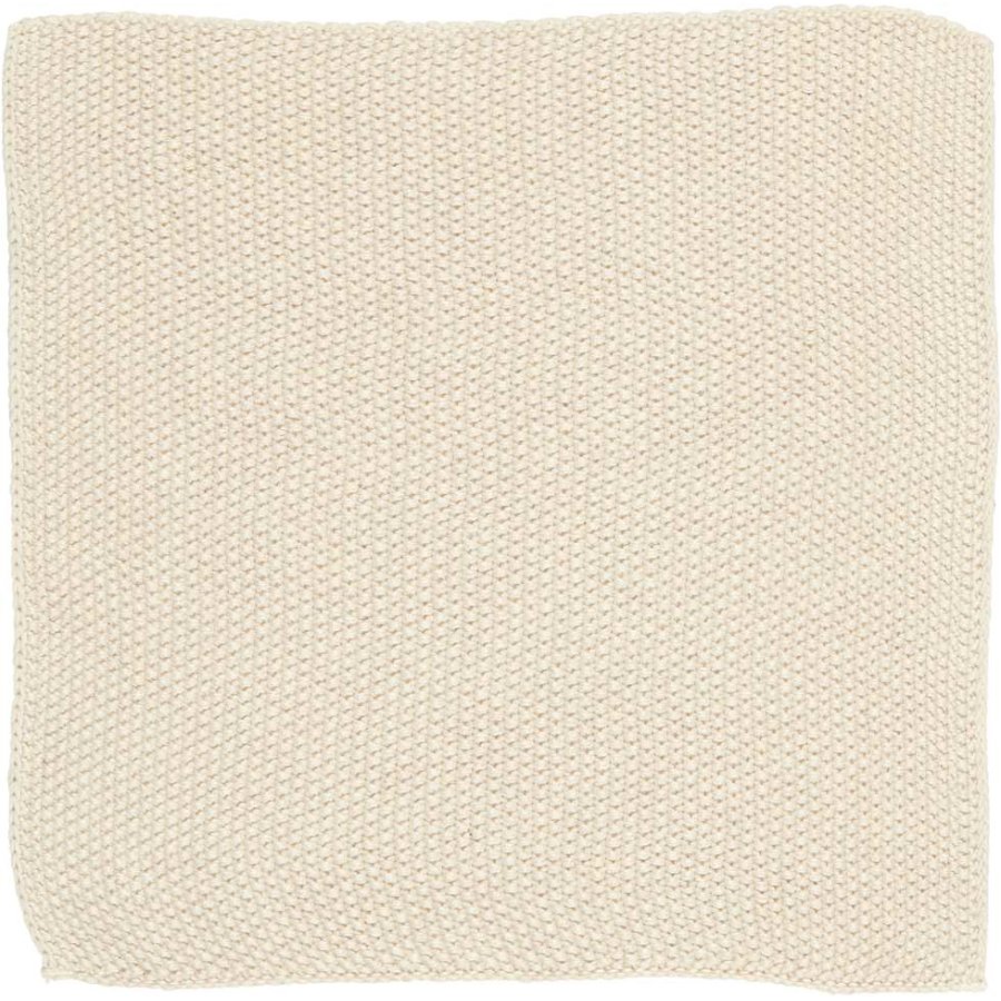 Ib Laursen Mynte Strikket Karklud 25x25 cm, Natur