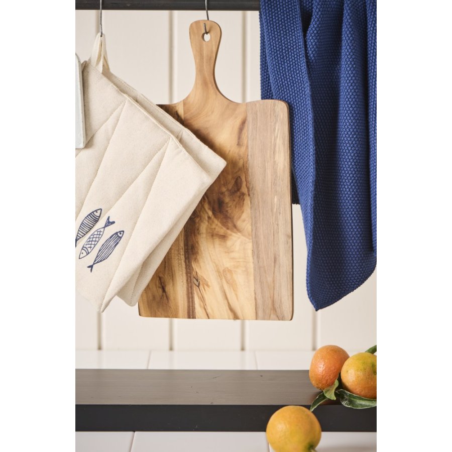 Ib Laursen Mynte Strikket Hndklde 40x60 cm, Midnight Blue