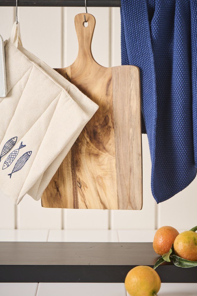 Ib Laursen Mynte Strikket Hndklde 40x60 cm, Midnight Blue