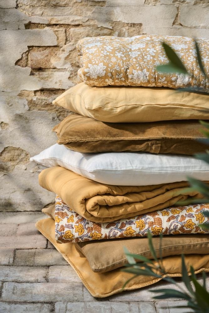 Ib Laursen Vattppe 130x180 cm, Natur/Gr/Gul/Orange