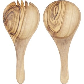Ib Laursen Salatbestik 17,5 cm, Oliventr