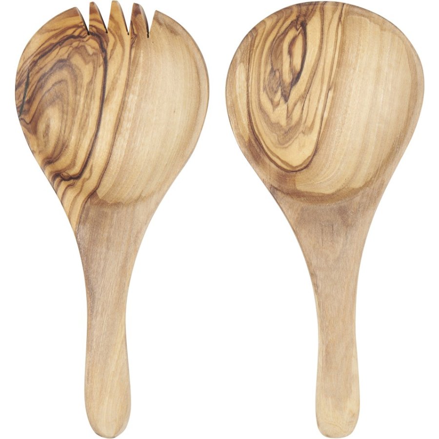 Ib Laursen Salatbestik 17,5 cm, Oliventr