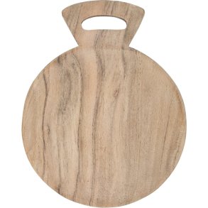 Ib Laursen Serveringstallerken m. Hank 18,8 cm, Akacie