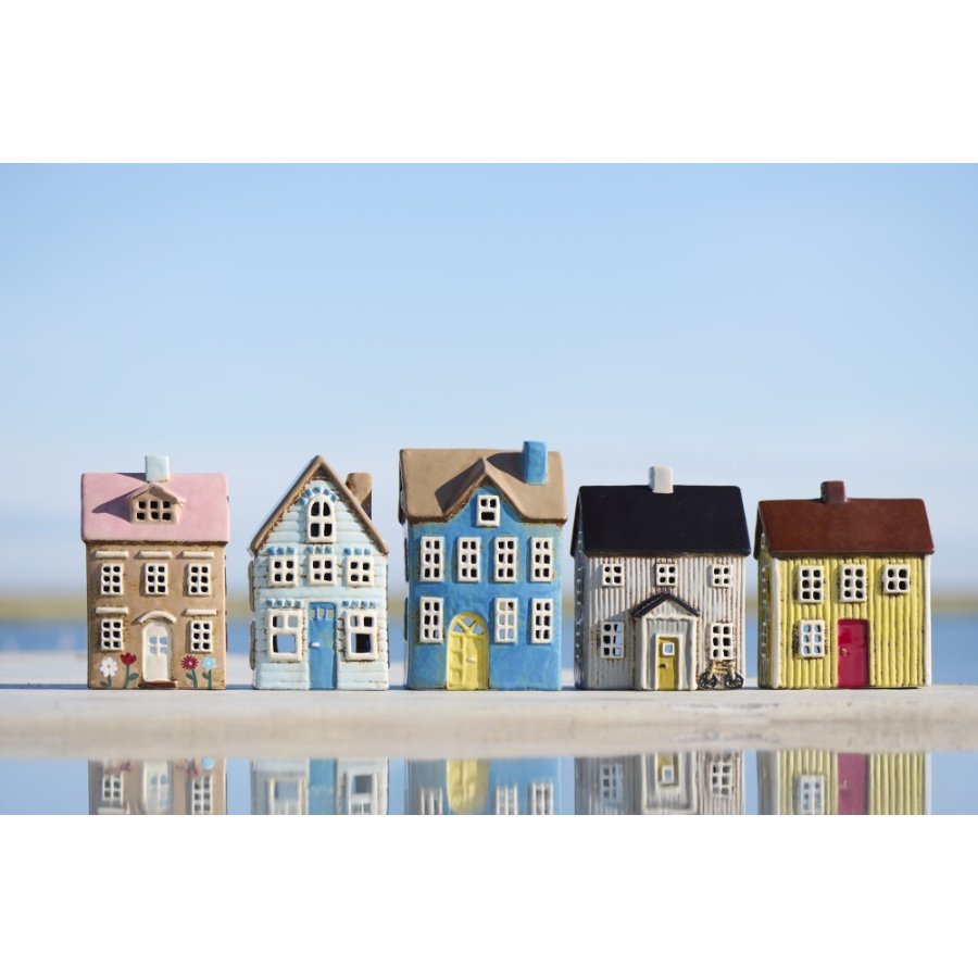 Ib Laursen Lyshus Visby H17 cm, Gul/Rd