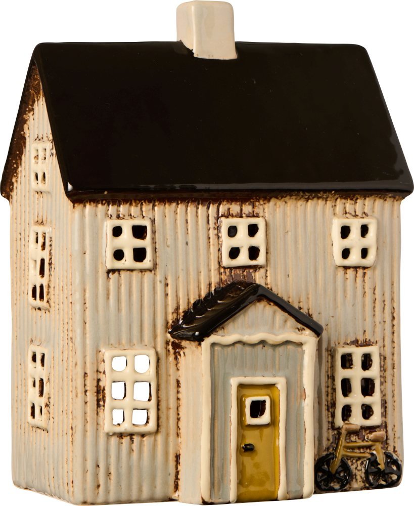 Ib Laursen Lyshus Visby H18,5 cm, Natur/Sort