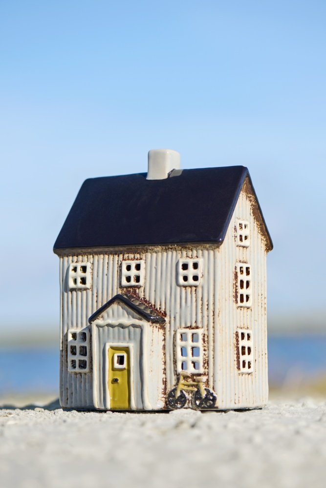 Ib Laursen Lyshus Visby H18,5 cm, Natur/Sort