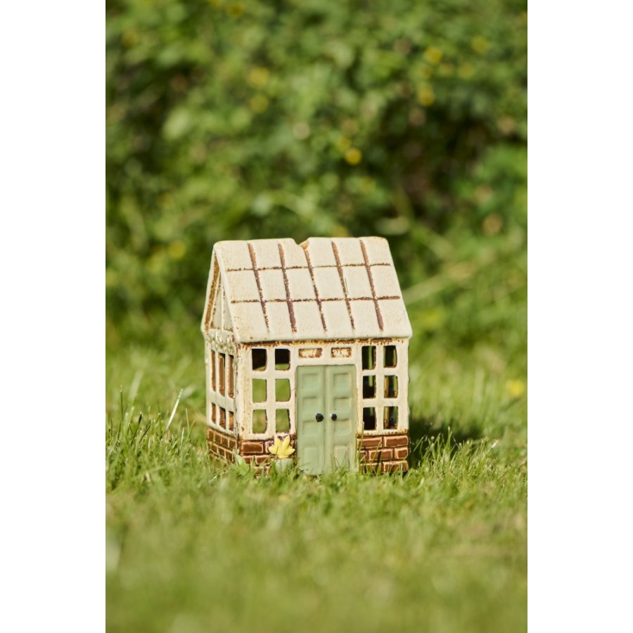 Ib Laursen Lyshus Orangeri H17 cm, Grn/Natur